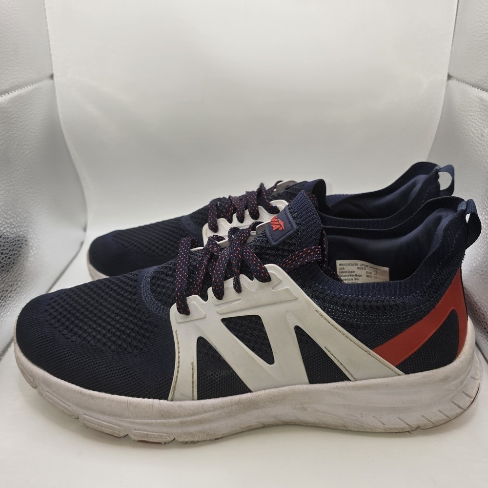 Avia Men's Athletic Shoes Size 13 Blue White Red Lace Up Running Walking July 4